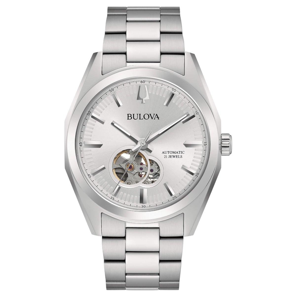 Iori Gioielli | Gioielleria Roma vendita online gioielli ed orologi Bulova  96A274 Surveyor Mecha Orologio Uomo Automatico Bracciale Acciaio