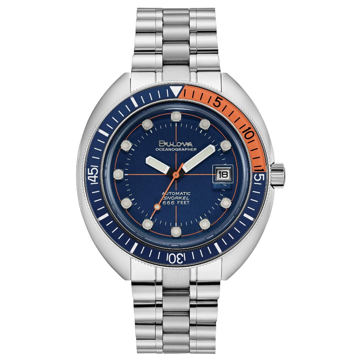 Iori Gioielli | Gioielleria Roma vendita online gioielli ed orologi Bulova  96B321 Oceanographer 44mm Diver Subacqueo Orologio Uomo Automatico  Quadrante Blu