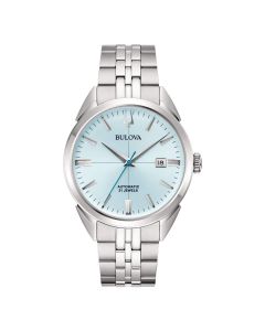 Bulova Sutton Automatic 96B423 Movimento a Vista Quadrante Tiffany Bracciale Acciaio Uomo Orologio Automatico